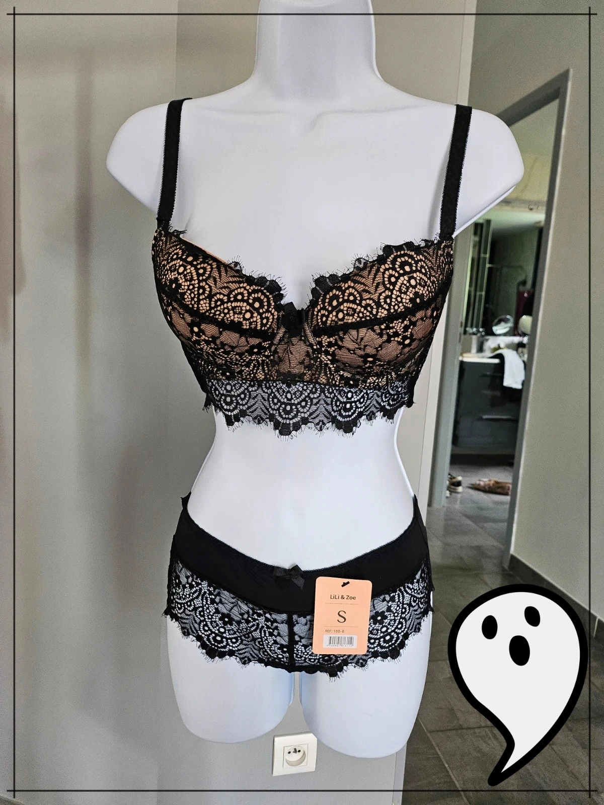 set soutien gorge et culotte ensemble a dentelle chic sexy rock dentelle